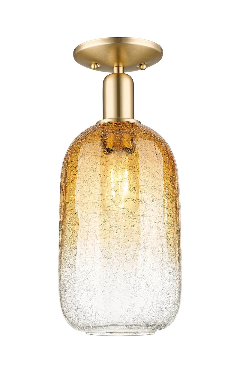 Innovations 716-1C-CB-G482-7AM One Light Semi-Flush Mount, Champagne Bronze