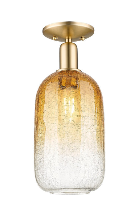 Innovations 716-1C-CB-G482-7AM One Light Semi-Flush Mount, Champagne Bronze