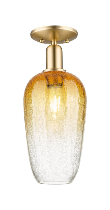 Innovations 716-1C-CB-G484-7AM One Light Semi-Flush Mount, Champagne Bronze