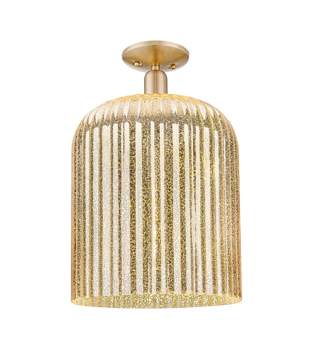 Innovations 716-1C-CB-G559-12ME One Light Semi-Flush Mount, Champagne Bronze