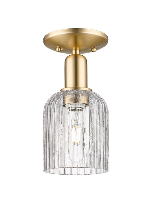Innovations 716-1C-CB-G559-5CL One Light Semi-Flush Mount, Champagne Bronze