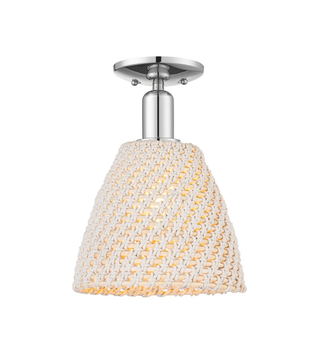 Innovations 716-1C-PC-NBD-9-NAT One Light Semi-Flush Mount, Polished Chrome