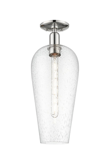 Innovations 716-1C-PN-G456-8SDY One Light Semi-Flush Mount, Polished Nickel