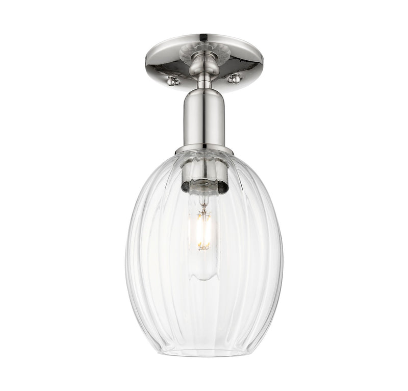 Innovations 716-1C-PN-G459-6CL One Light Semi-Flush Mount, Polished Nickel