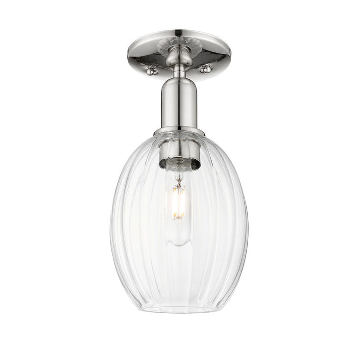 Innovations 716-1C-PN-G459-6CL One Light Semi-Flush Mount, Polished Nickel