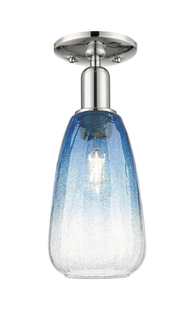 Innovations 716-1C-PN-G480-6SB One Light Semi-Flush Mount, Polished Nickel