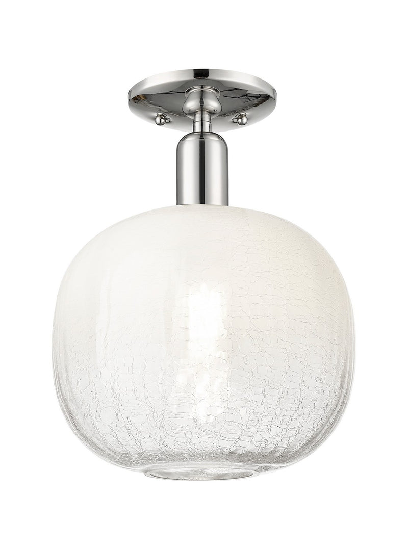 Innovations 716-1C-PN-G481-10OP One Light Semi-Flush Mount, Polished Nickel