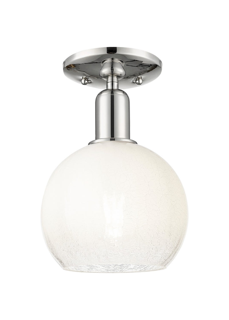 Innovations 716-1C-PN-G483-8OP One Light Semi-Flush Mount, Polished Nickel