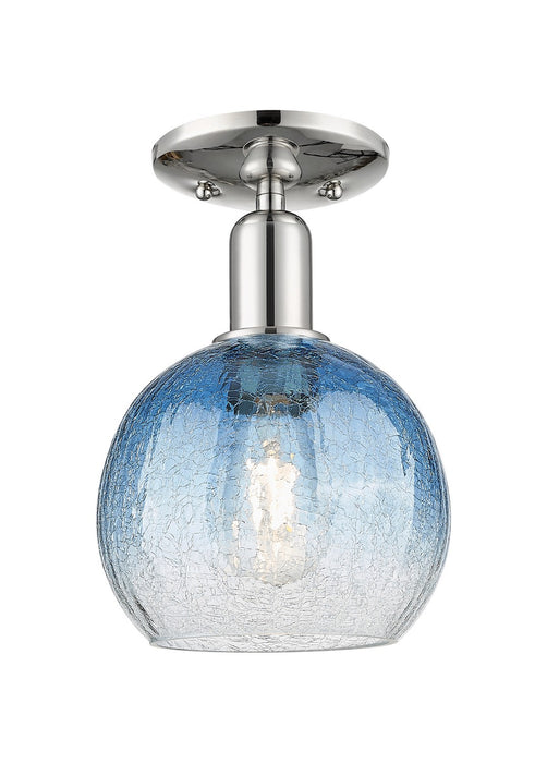 Innovations 716-1C-PN-G483-8SB One Light Semi-Flush Mount, Polished Nickel