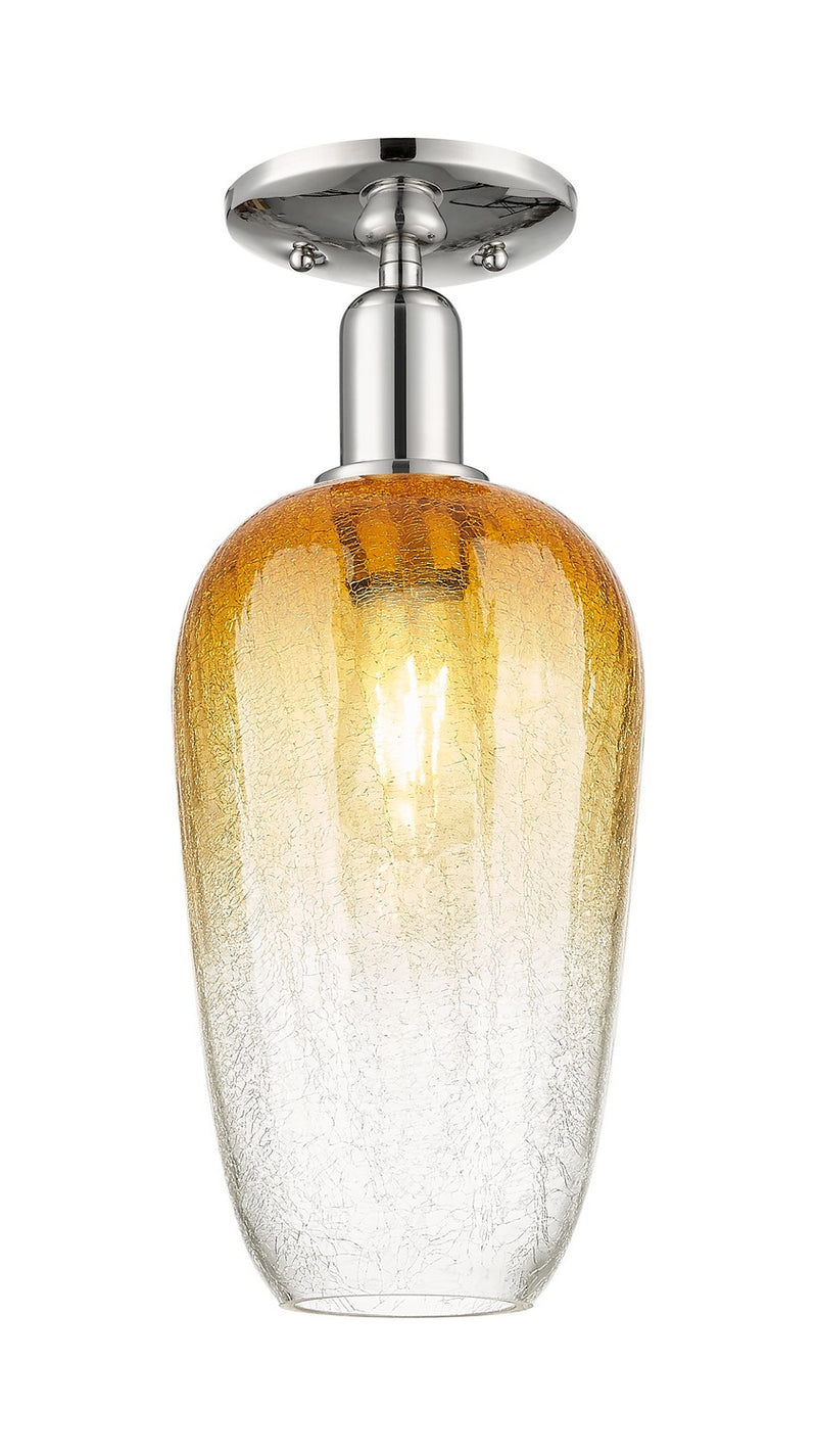 Innovations 716-1C-PN-G484-7AM One Light Semi-Flush Mount, Polished Nickel