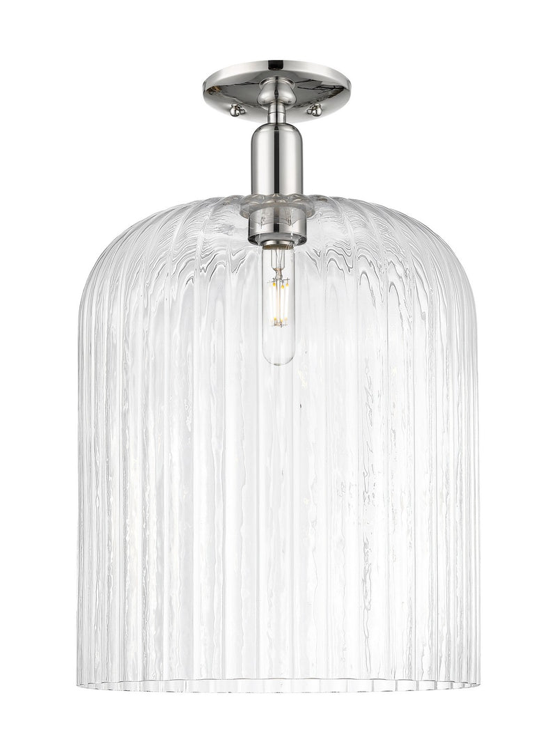 Innovations 716-1C-PN-G559-12CL One Light Semi-Flush Mount, Polished Nickel