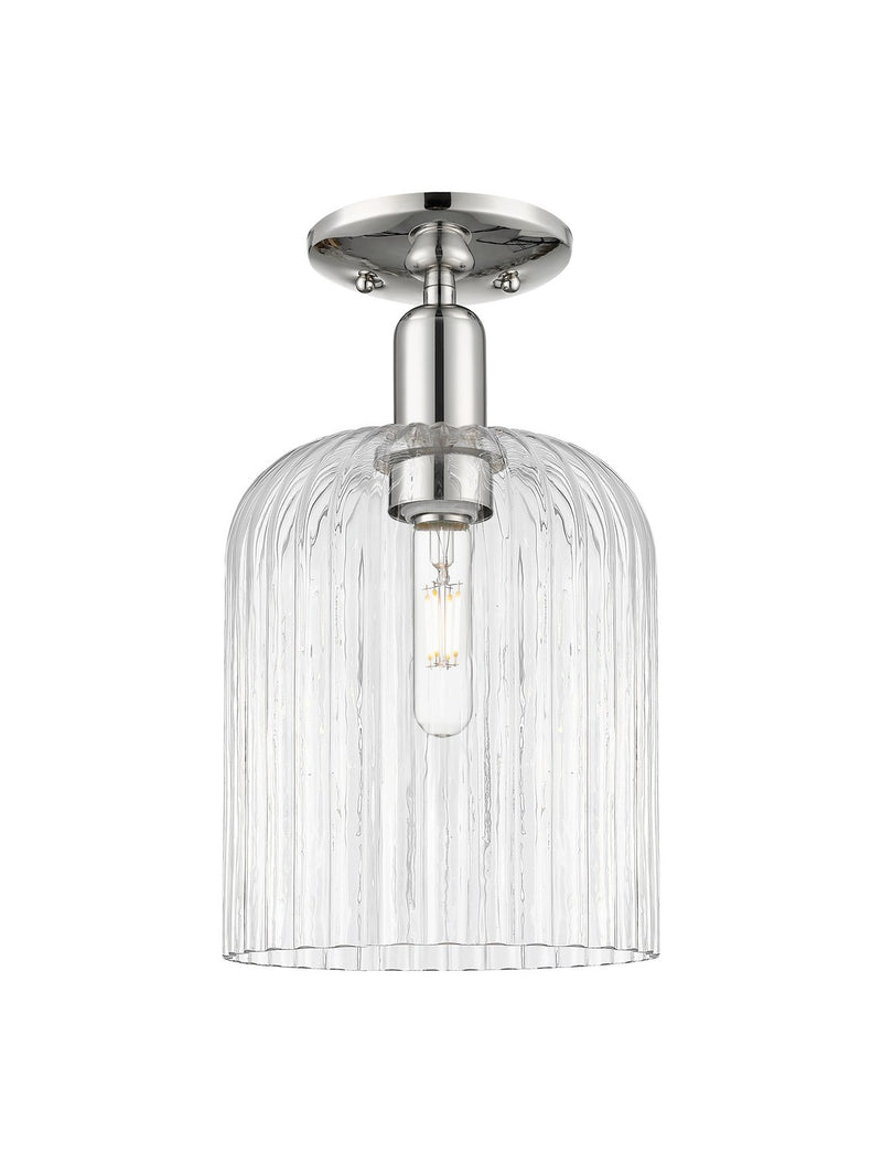 Innovations 716-1C-PN-G559-8CL One Light Semi-Flush Mount, Polished Nickel