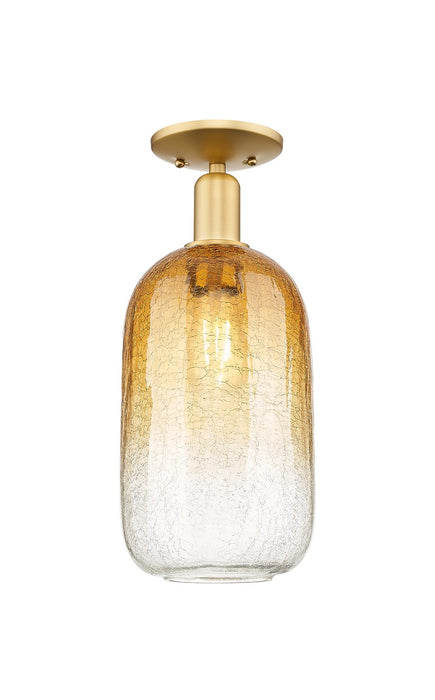Innovations 716-1C-SG-G482-7AM One Light Semi-Flush Mount, Satin Gold