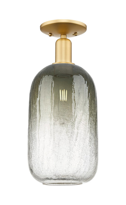 Innovations 716-1C-SG-G482-7SL One Light Semi-Flush Mount, Satin Gold