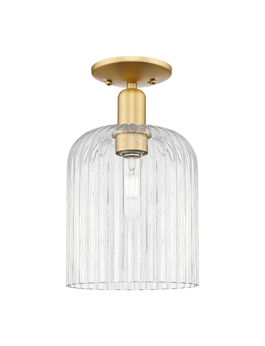 Innovations 716-1C-SG-G559-8CL One Light Semi-Flush Mount, Satin Gold