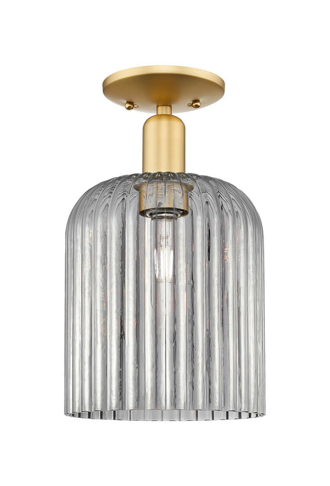 Innovations 716-1C-SG-G559-8SM One Light Semi-Flush Mount, Satin Gold