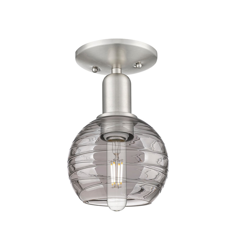 Innovations 716-1C-SN-G1213-6SM One Light Semi-Flush Mount, Brushed Satin Nickel