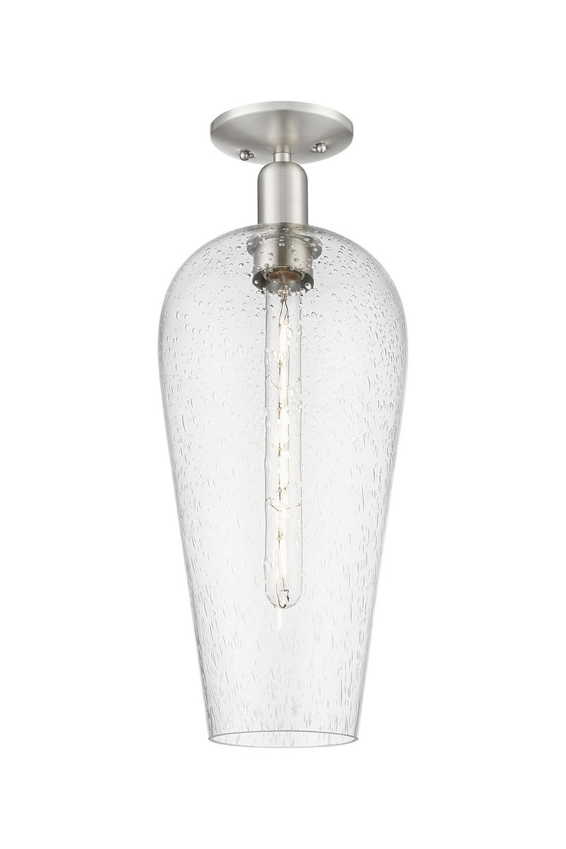 Innovations 716-1C-SN-G456-8SDY One Light Semi-Flush Mount, Brushed Satin Nickel
