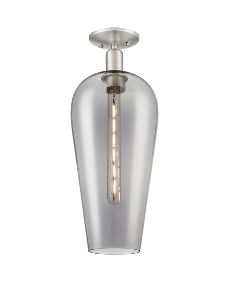 Innovations 716-1C-SN-G456-8SM One Light Semi-Flush Mount, Brushed Satin Nickel