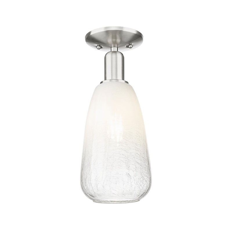 Innovations 716-1C-SN-G480-6OP One Light Semi-Flush Mount, Brushed Satin Nickel