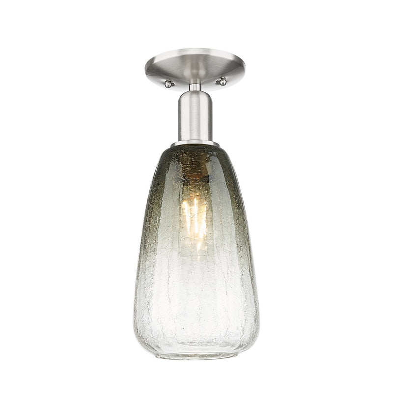 Innovations 716-1C-SN-G480-6SL One Light Semi-Flush Mount, Brushed Satin Nickel