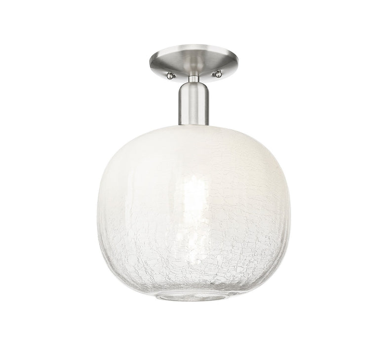 Innovations 716-1C-SN-G481-10OP One Light Semi-Flush Mount, Brushed Satin Nickel