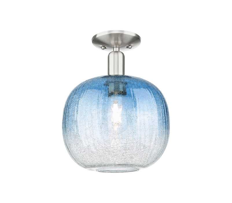 Innovations 716-1C-SN-G481-10SB One Light Semi-Flush Mount, Brushed Satin Nickel