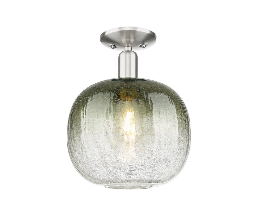 Innovations 716-1C-SN-G481-10SL One Light Semi-Flush Mount, Brushed Satin Nickel