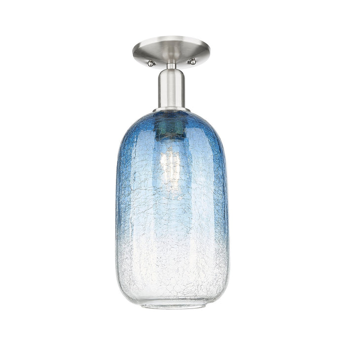 Innovations 716-1C-SN-G482-7SB One Light Semi-Flush Mount, Brushed Satin Nickel