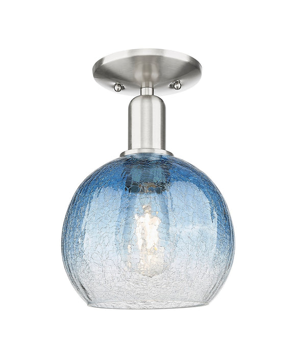 Innovations 716-1C-SN-G483-8SB One Light Semi-Flush Mount, Brushed Satin Nickel