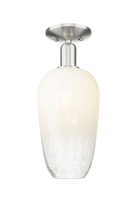 Innovations 716-1C-SN-G484-7OP One Light Semi-Flush Mount, Brushed Satin Nickel