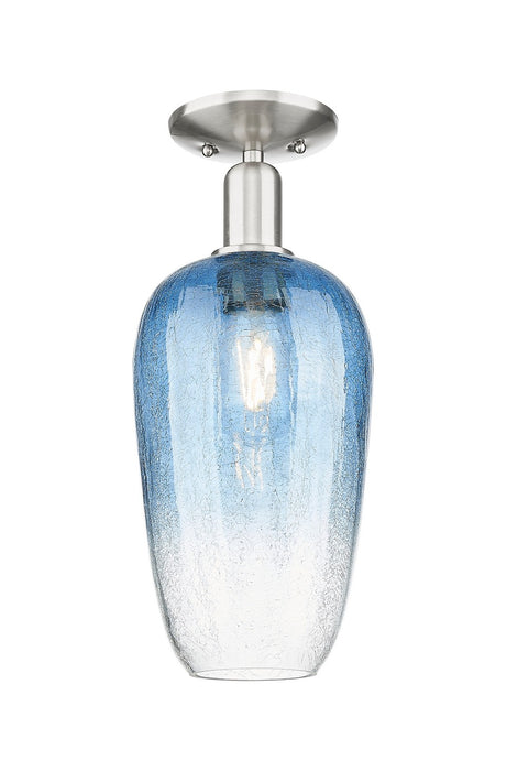 Innovations 716-1C-SN-G484-7SB One Light Semi-Flush Mount, Brushed Satin Nickel