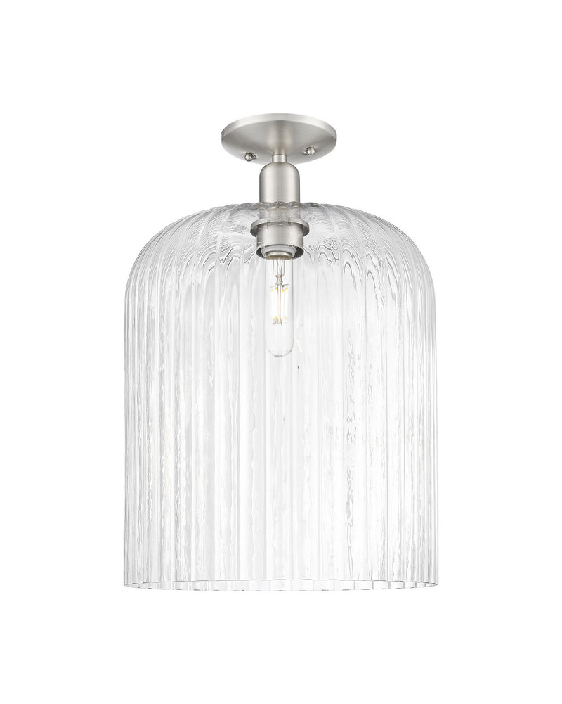 Innovations 716-1C-SN-G559-12CL One Light Semi-Flush Mount, Brushed Satin Nickel
