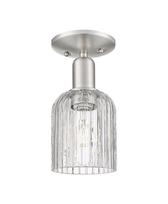 Innovations 716-1C-SN-G559-5CL One Light Semi-Flush Mount, Brushed Satin Nickel