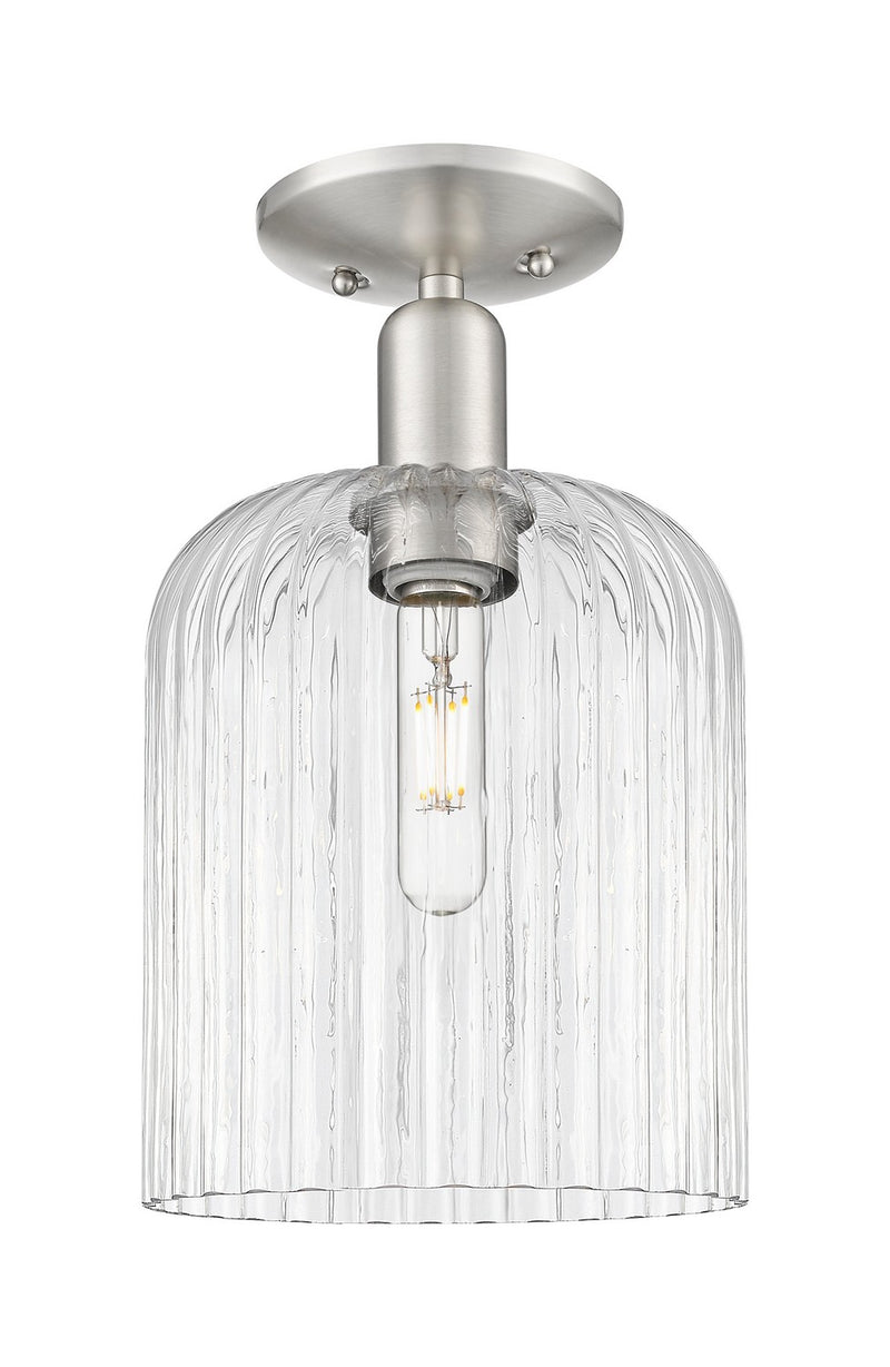 Innovations 716-1C-SN-G559-8CL One Light Semi-Flush Mount, Brushed Satin Nickel