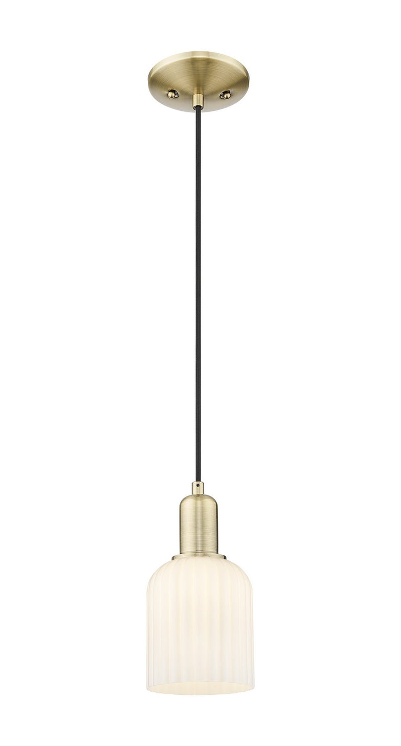 Innovations 716-1P-AB-G559-5GWH One Light Pendant, Antique Brass