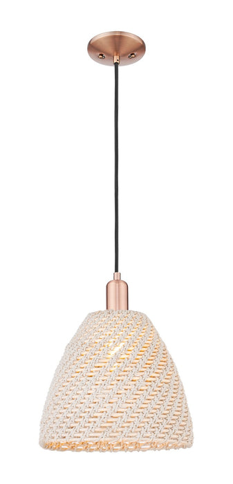 Innovations 716-1P-AC-NBD-12-NAT One Light Pendant, Antique Copper