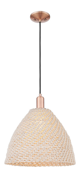 Innovations 716-1P-AC-NBD-16-NAT One Light Pendant, Antique Copper