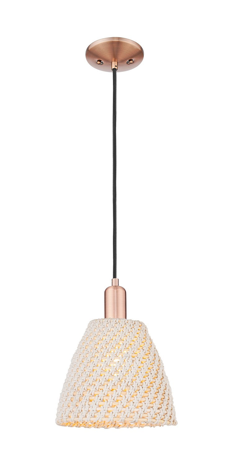 Innovations 716-1P-AC-NBD-9-NAT One Light Pendant, Antique Copper