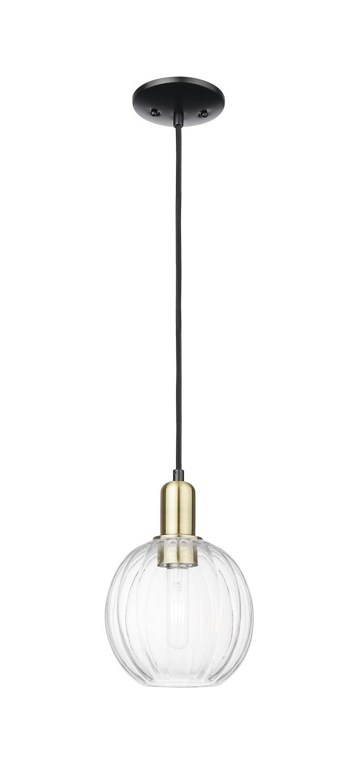Innovations 716-1P-BAB-G458-7CL One Light Pendant, Black Antique Brass
