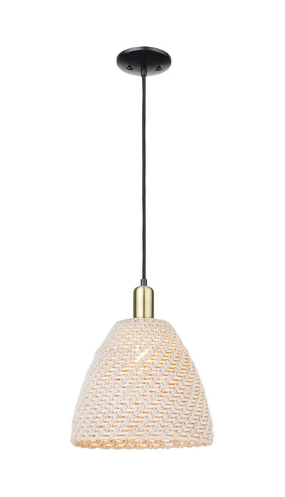 Innovations 716-1P-BAB-NBD-12-NAT One Light Pendant, Black Antique Brass