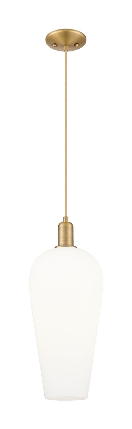 Innovations 716-1P-BB-G456-8WH One Light Pendant, Brushed Brass