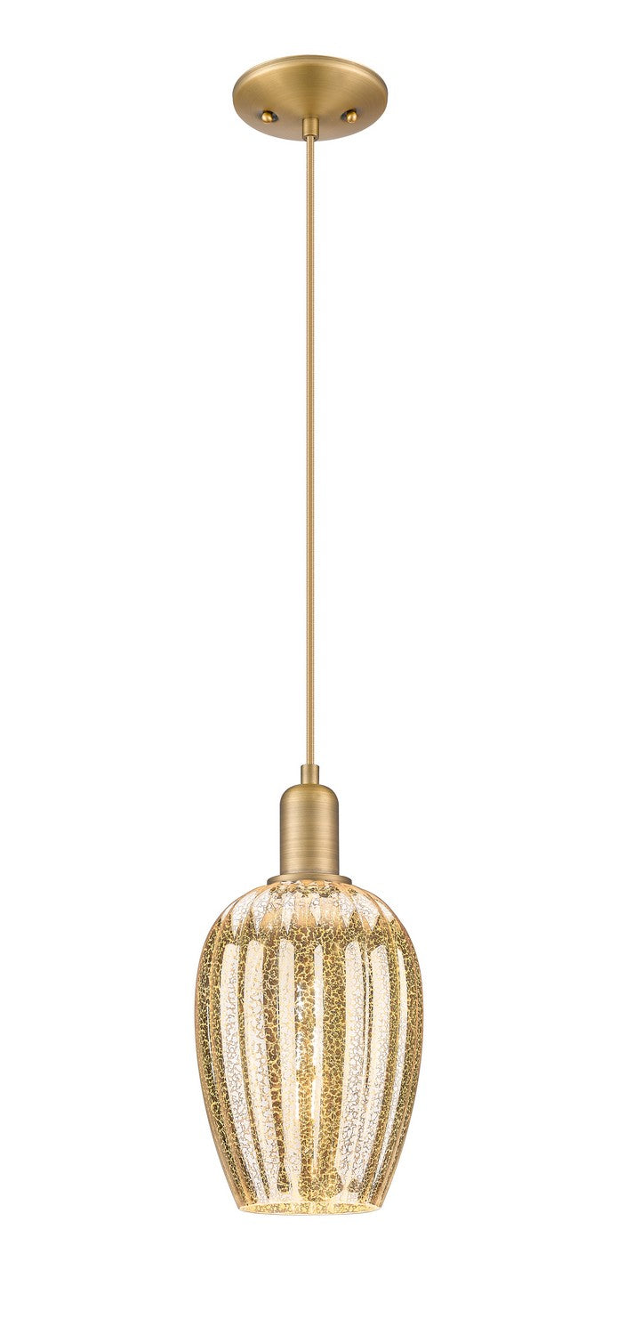 Innovations 716-1P-BB-G457-6ME One Light Pendant, Brushed Brass