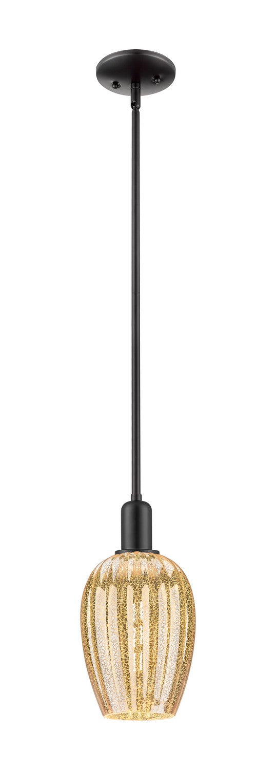 Innovations 716-1P-BK-G457-6ME One Light Pendant, Matte Black