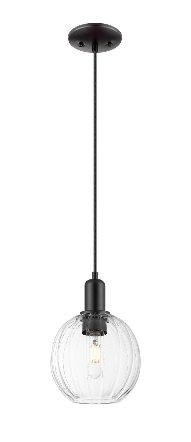 Innovations 716-1P-BK-G458-7CL One Light Pendant, Matte Black
