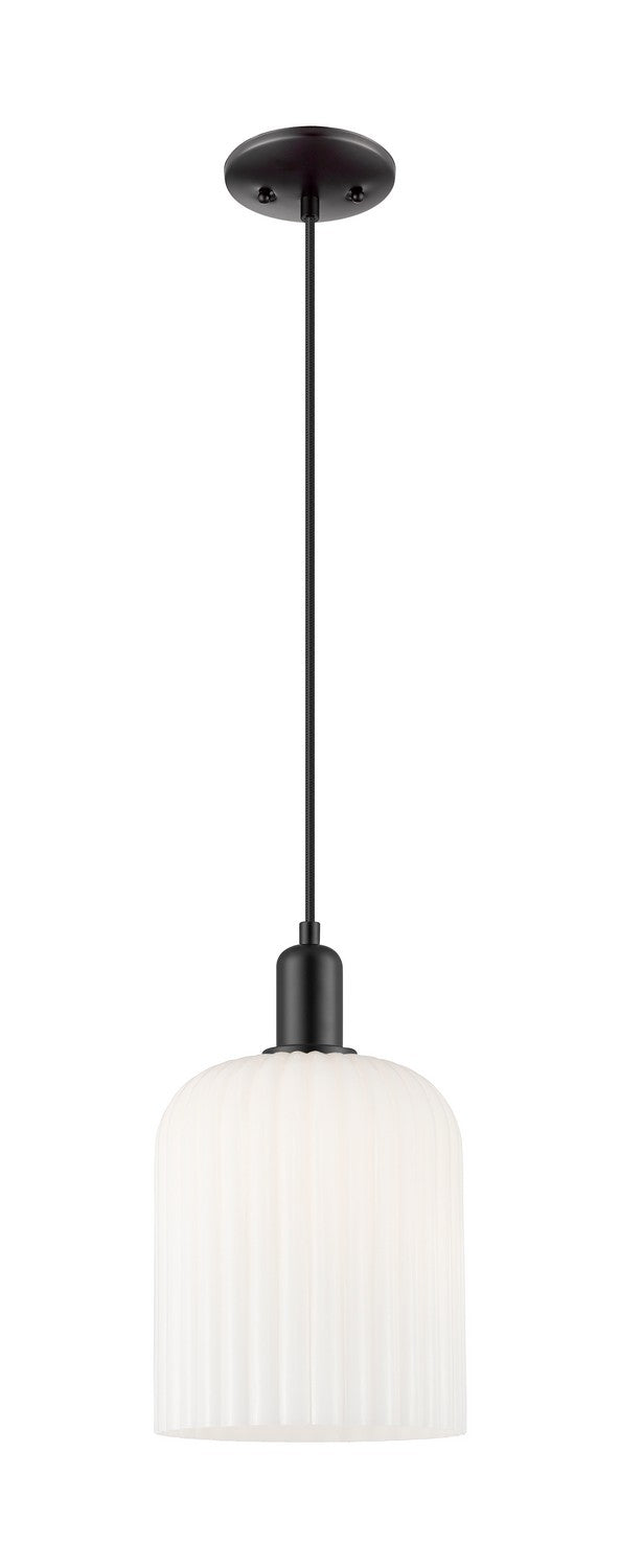 Innovations 716-1P-BK-G559-8GWH One Light Pendant, Matte Black