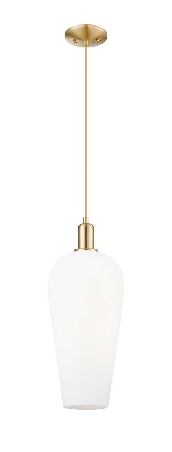 Innovations 716-1P-CB-G456-8WH One Light Pendant, Champagne Bronze