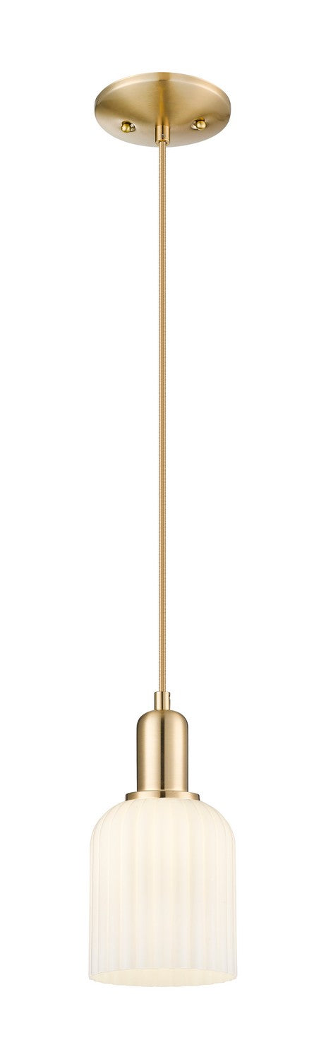 Innovations 716-1P-CB-G559-5GWH One Light Pendant, Champagne Bronze