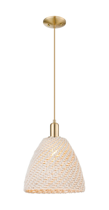 Innovations 716-1P-CB-NBD-12-NAT One Light Pendant, Brushed Champagne Bronze