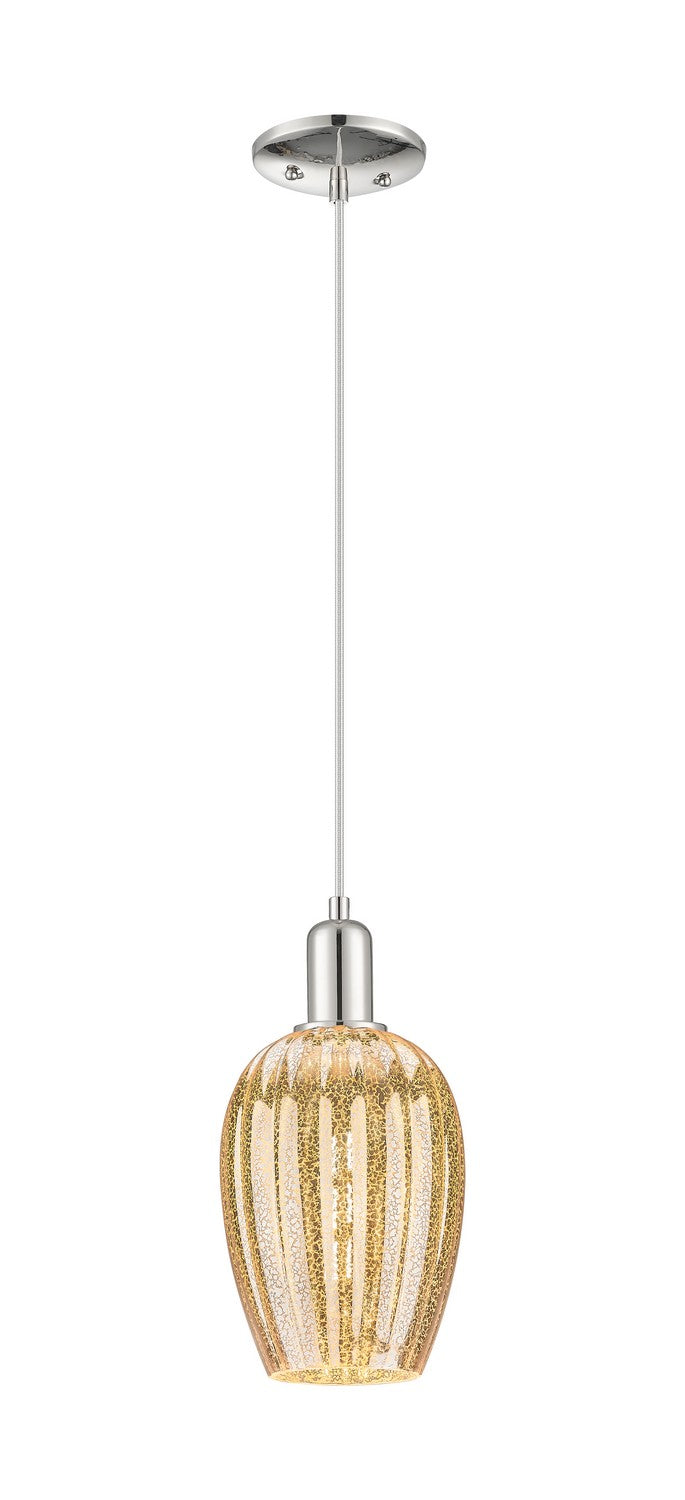 Innovations 716-1P-PN-G457-6ME One Light Pendant, Polished Nickel